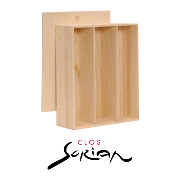Coffret bois 3 bouteilles