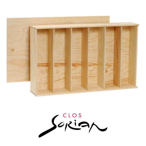 Coffret bois 6 bouteilles