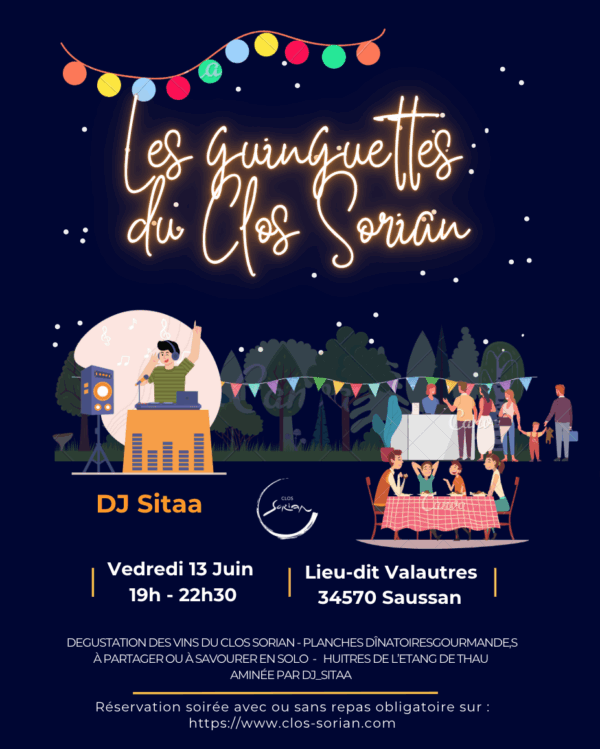 Réservation pour la Guinguette du 13 Juin (Gratuite)
